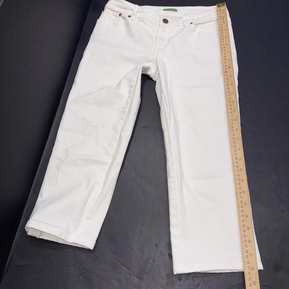 Lilly Pulitzer Palm Beach Fit Minimalist White Capri Pants Preppy Resort Wear 0 - Picture 8 of 13